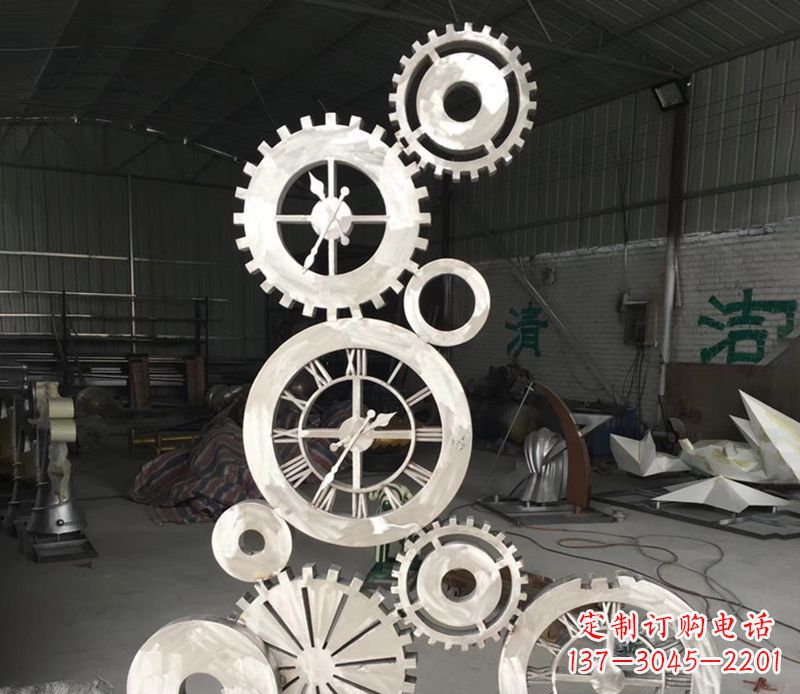 周口不锈钢齿轮雕塑艺术与科技的完美结合