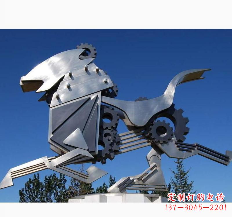 周口不锈钢齿轮飞马雕塑