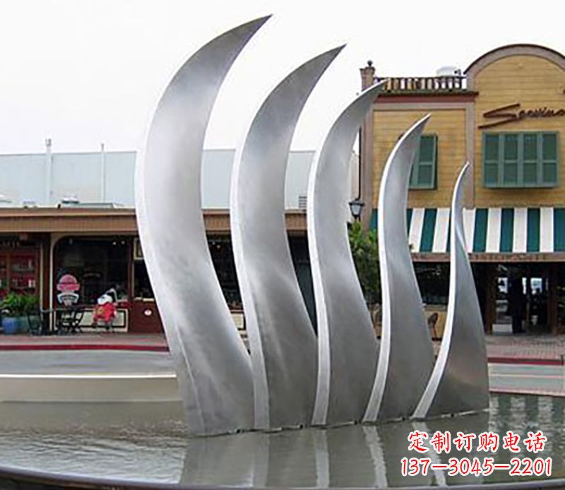 周口不锈钢翅膀雕塑给空中带来力量与美丽