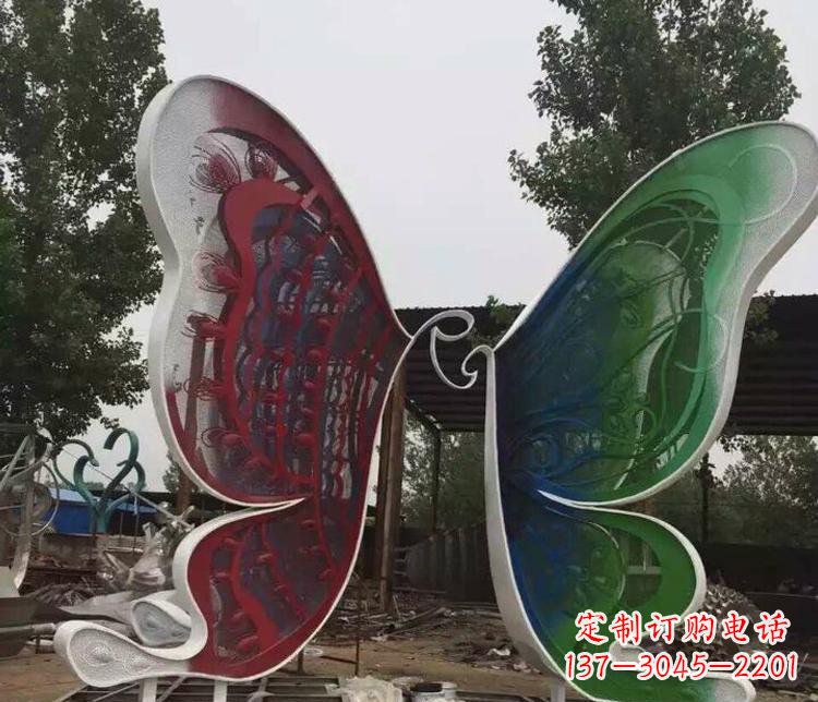 周口不锈钢蝴蝶公园动物雕塑