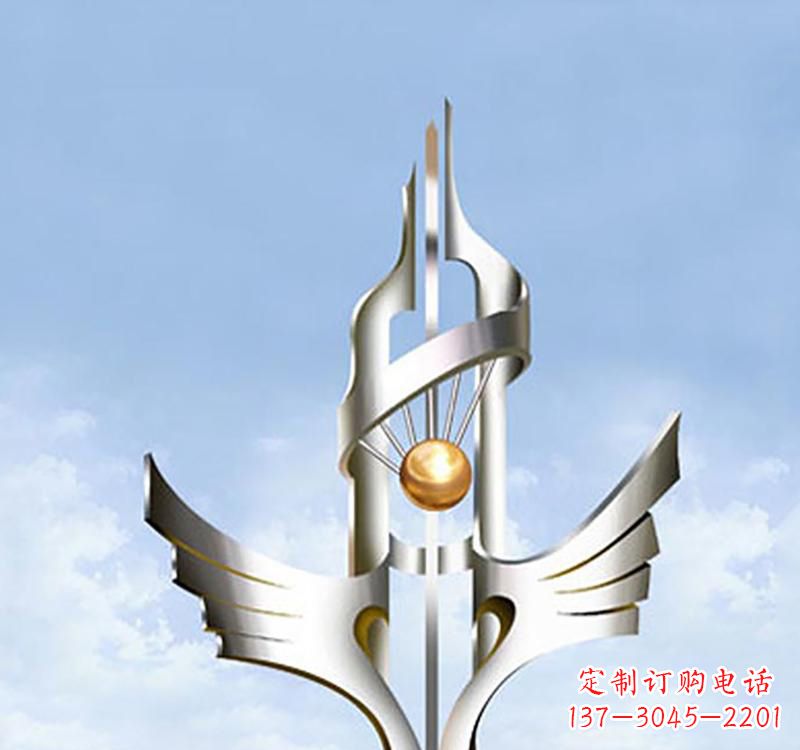 周口以不锈钢为材料的翅膀雕塑