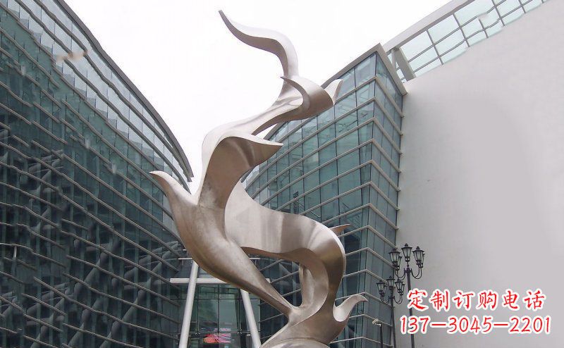 周口不锈钢大雁雕塑