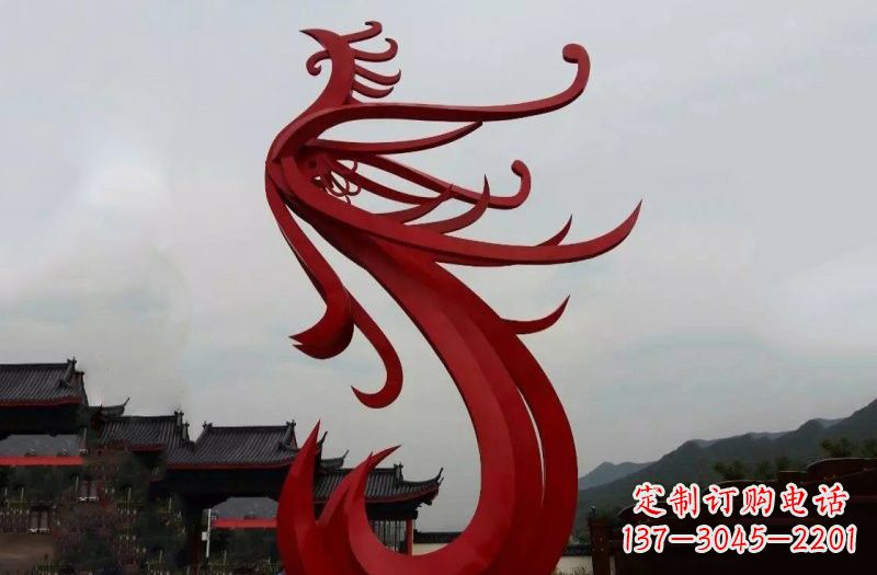 周口精美不锈钢凤凰雕塑