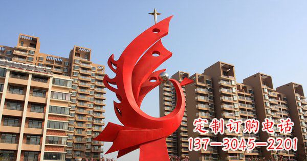 周口凤凰灿烂的不锈钢雕塑