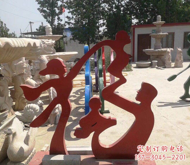周口不锈钢福字雕塑