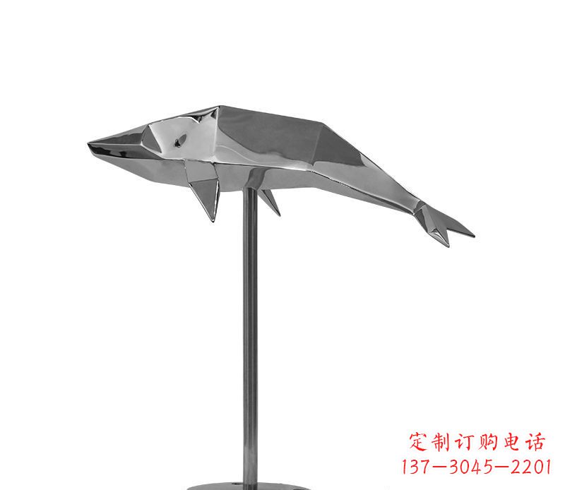 周口不锈钢海豚雕塑