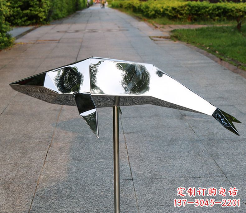 周口不锈钢海豚雕塑令人惊叹的精致艺术品