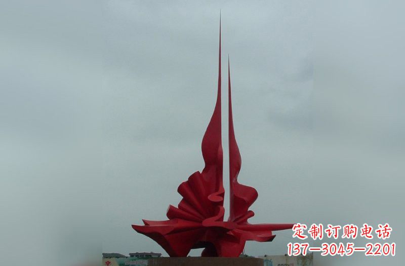 周口精美不锈钢火炬雕塑