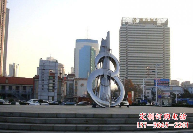 周口不锈钢吉他雕塑