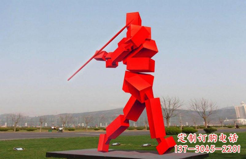 周口不锈钢标枪雕塑