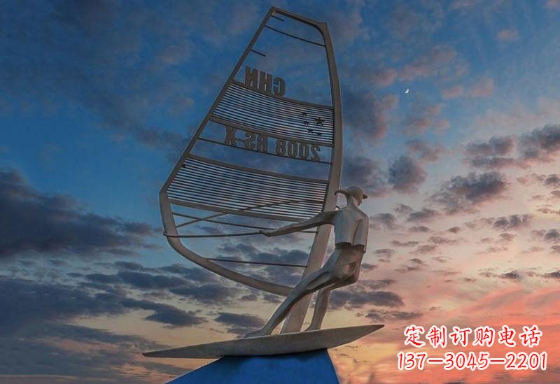 周口不锈钢帆船雕塑——象征着美丽的梦想
