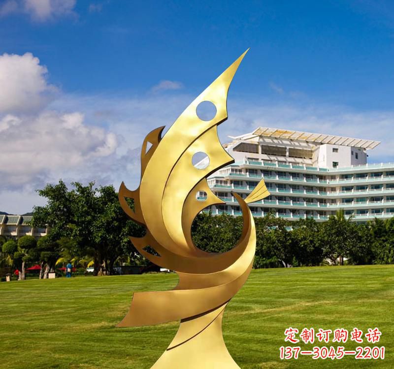 周口不锈钢凤凰雕塑精致而古典