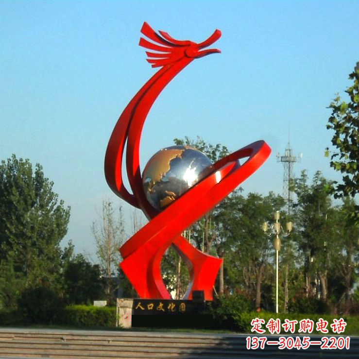 周口不锈钢创意龙形景观雕塑——点缀城市园林公园广场