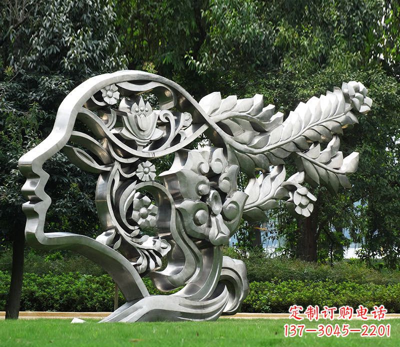 周口不锈钢美女雕塑给空间带来灵动的美