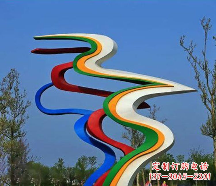 周口精美不锈钢飘带雕塑