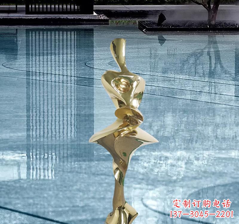 周口不锈钢材质的人体雕塑