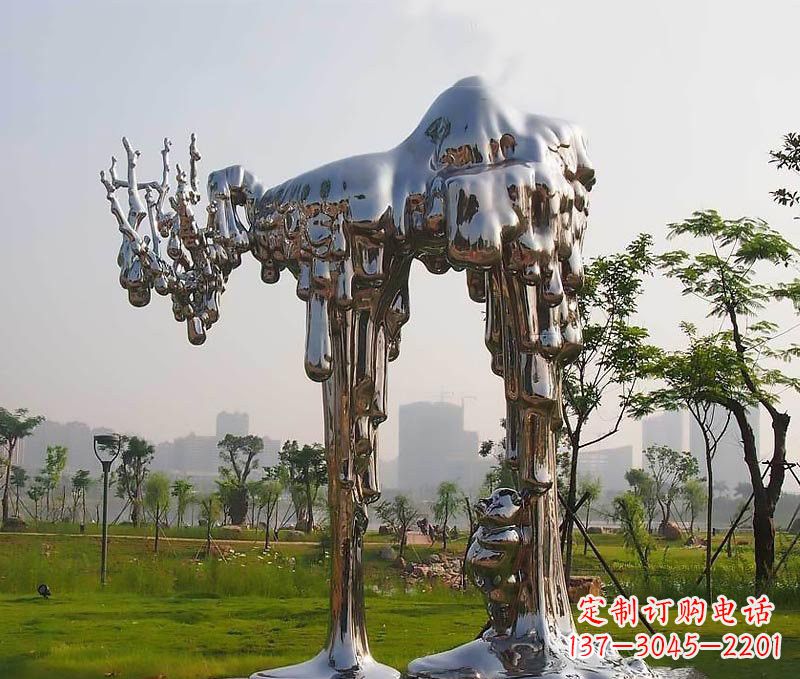 周口拱门雕塑以不锈钢点缀精美的艺术品