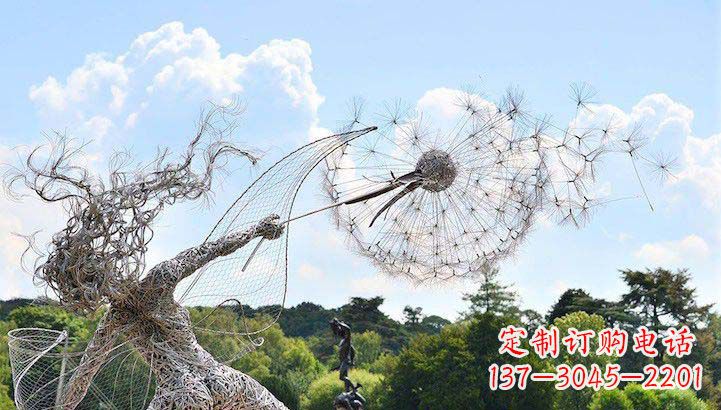 周口不锈钢蒲公英雕塑