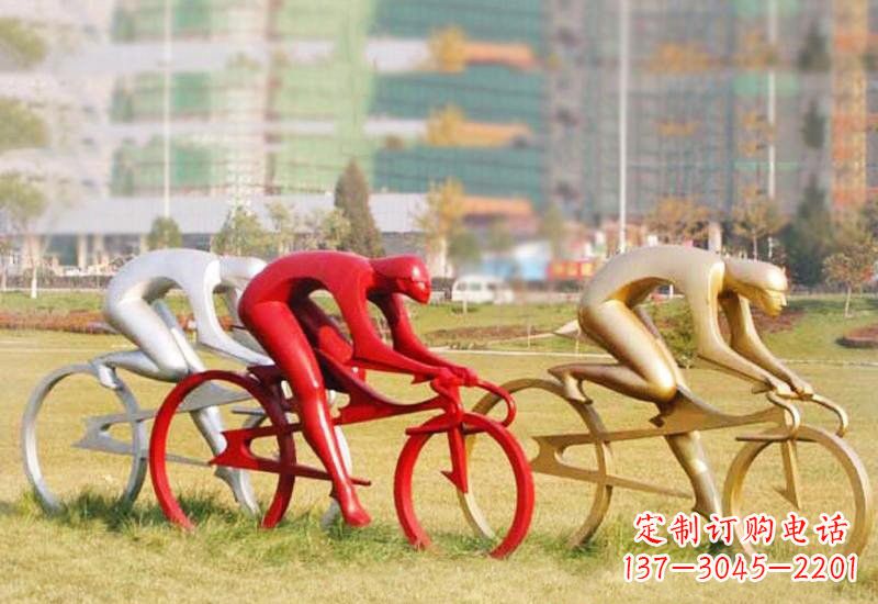 周口不锈钢自行车雕塑