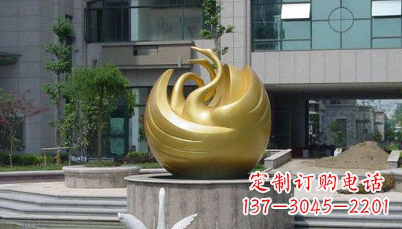 周口不锈钢天鹅雕塑