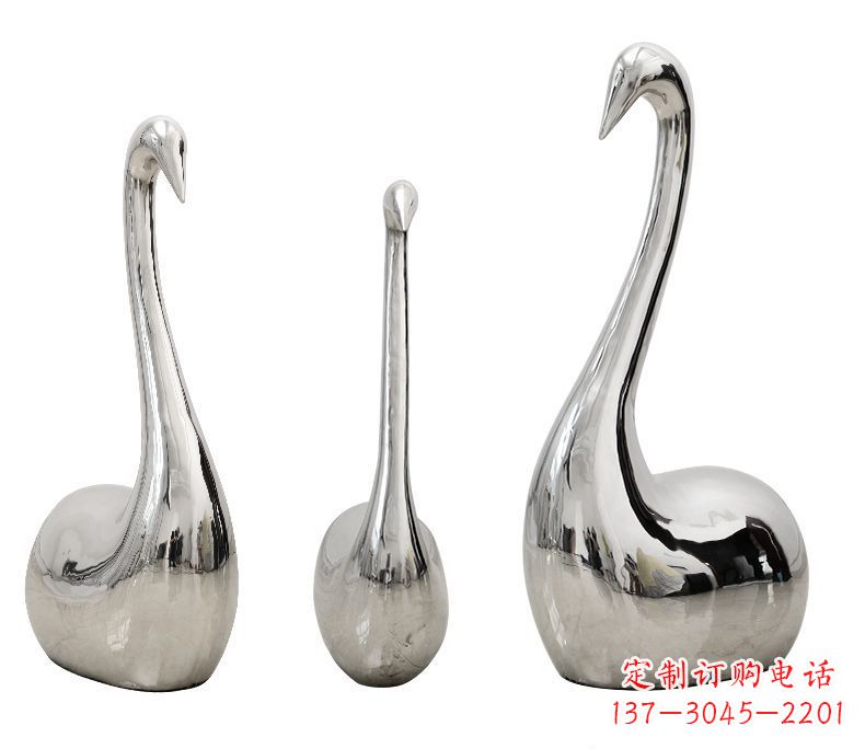 周口精美不锈钢天鹅雕塑