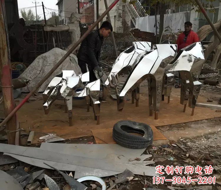 周口不锈钢动物雕塑精美外形,经久耐用