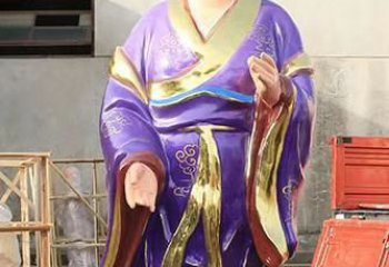 周口玻璃钢宗教庙宇彩绘八仙神像