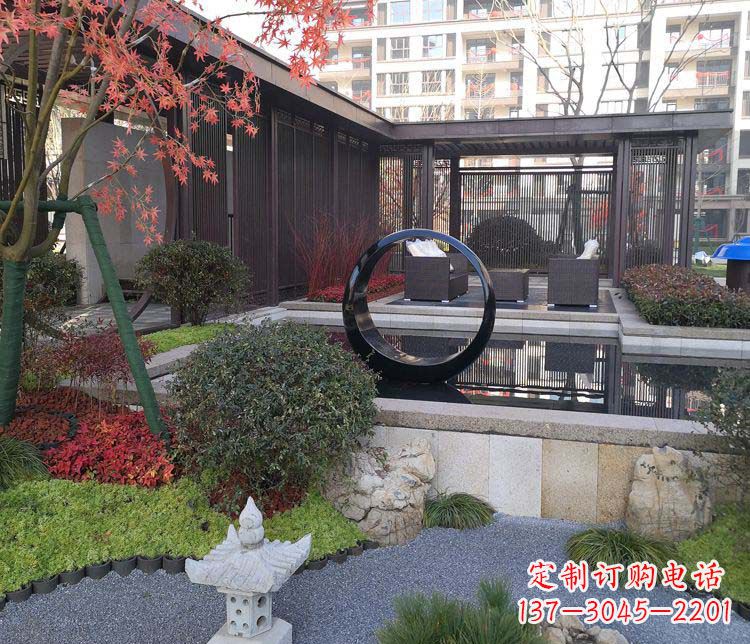 周口不锈钢圆环雕塑——精美绝伦