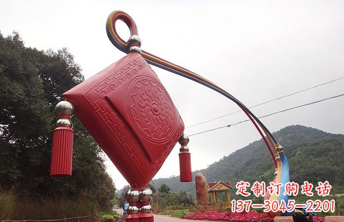 周口精美不锈钢拱门雕塑