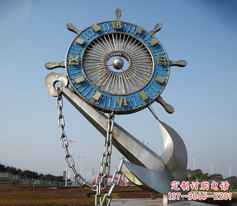 周口不锈钢船舵雕塑展现精湛工艺