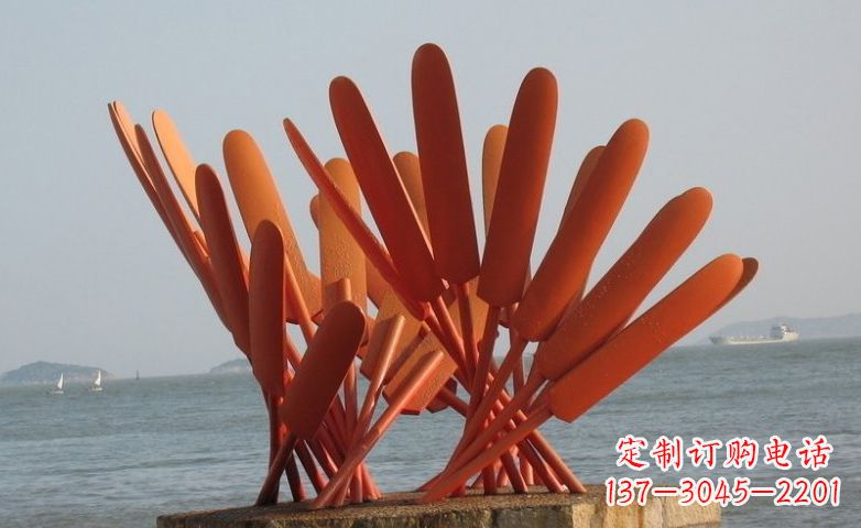 周口精美不锈钢船桨雕塑