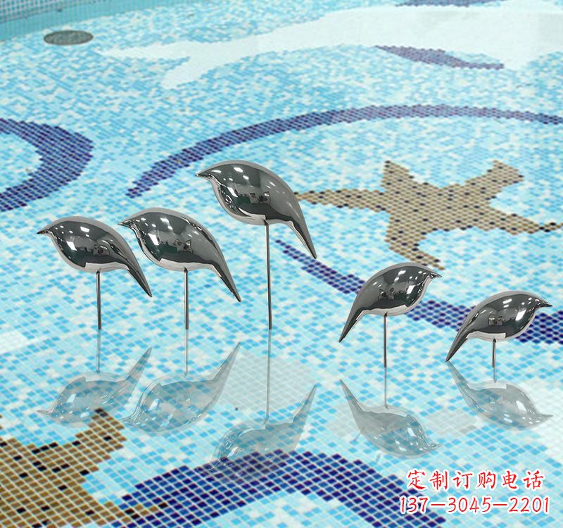 周口不锈钢创意鸽子雕塑展现精致美感