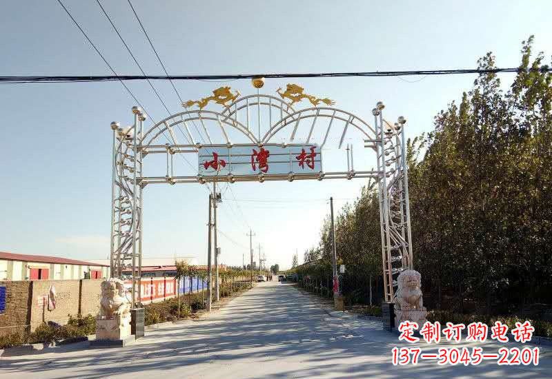 周口不锈钢牌坊雕塑让美丽的传统永存