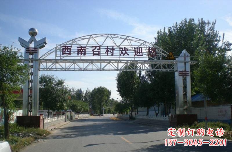 周口不锈钢牌坊雕塑传承传统文化