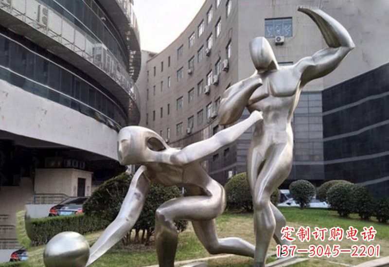 周口不锈钢保龄球雕塑——精美绝伦