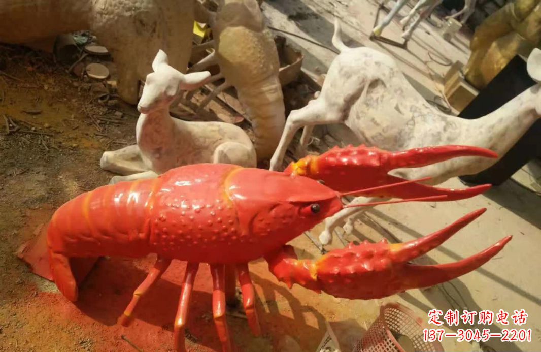 周口不锈钢大龙虾雕塑象征着力量与美丽