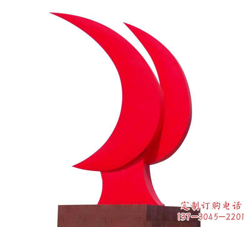 周口不锈钢党旗雕塑——传承中华文化精神