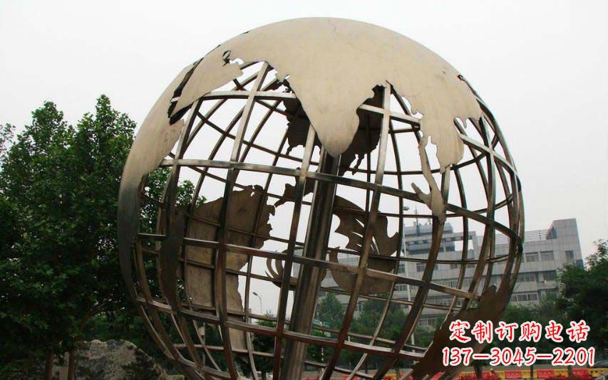 周口不锈钢地球景观雕塑