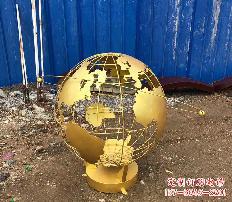 周口不锈钢地球仪抽象雕塑