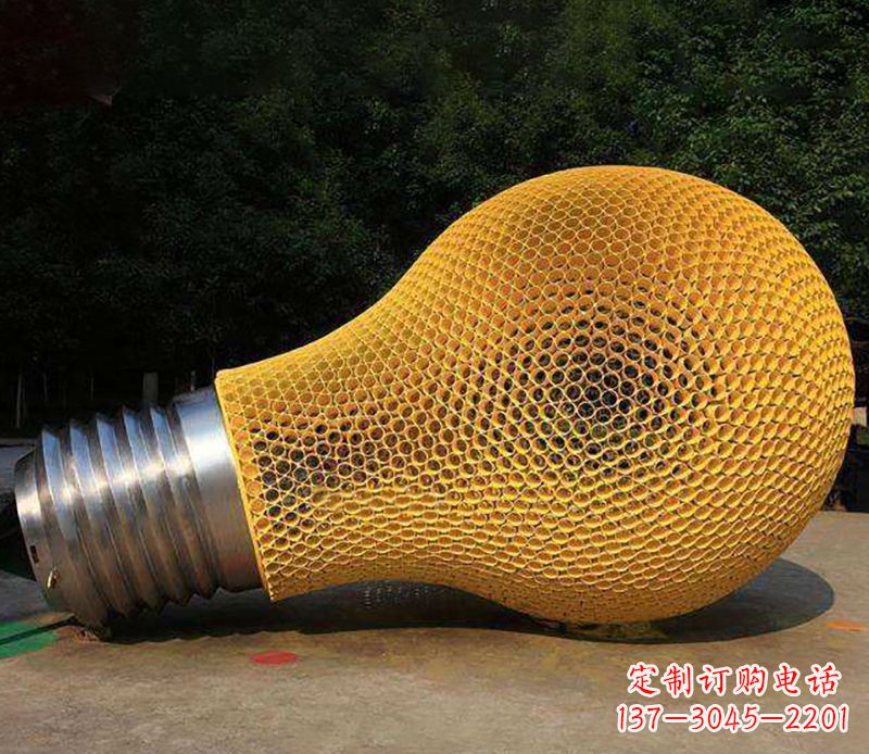 周口不锈钢灯泡景观雕塑