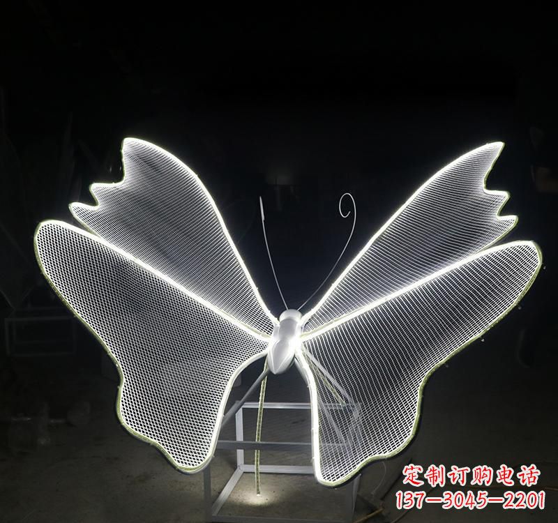 周口不锈钢灯饰蝴蝶雕塑