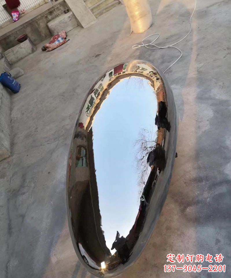 周口不锈钢电镀水滴造型雕塑
