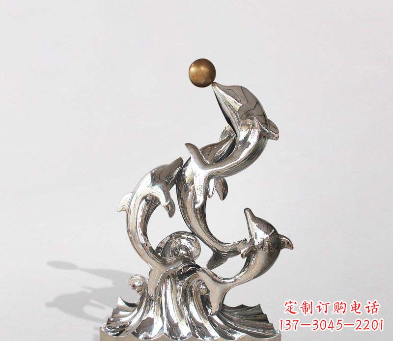周口不锈钢海豚雕塑精美的艺术杰作