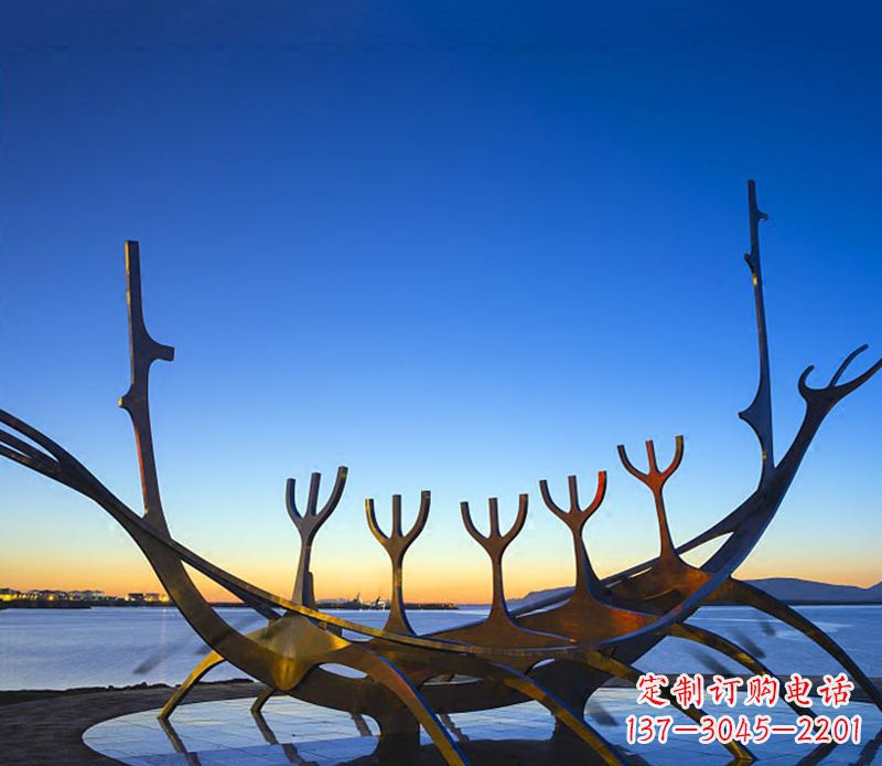周口帆船雕塑精致的海洋艺术品