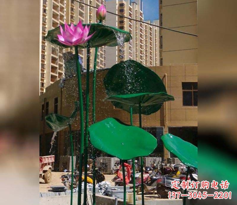 周口不锈钢仿真荷花雕塑