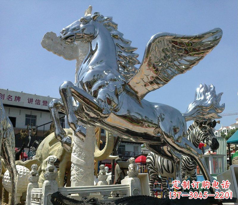 周口不锈钢飞马雕塑——一座令人惊叹的艺术品