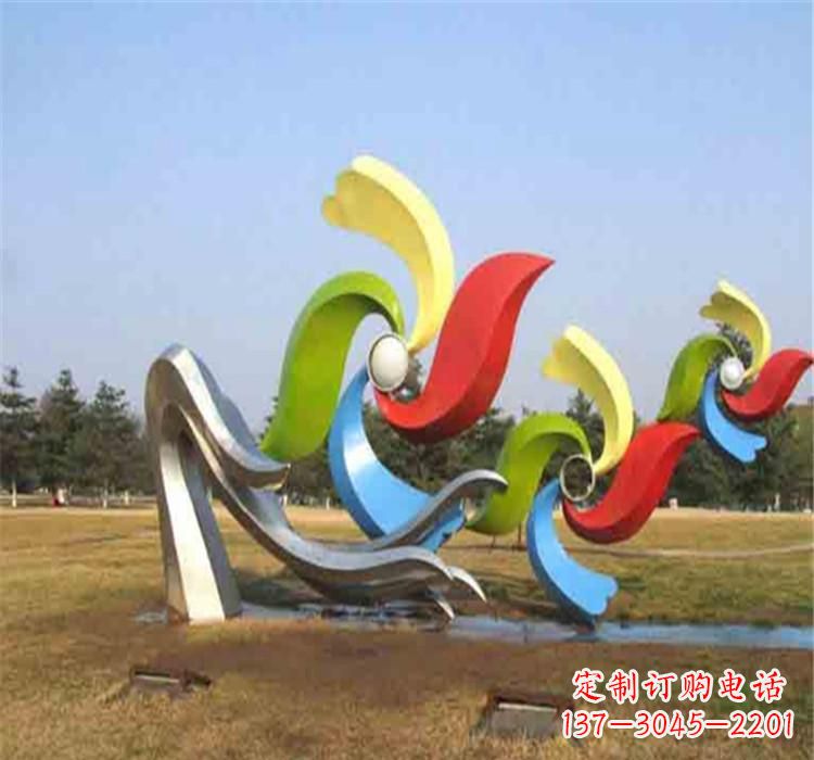 周口不锈钢风车雕塑绚丽多彩的艺术精品