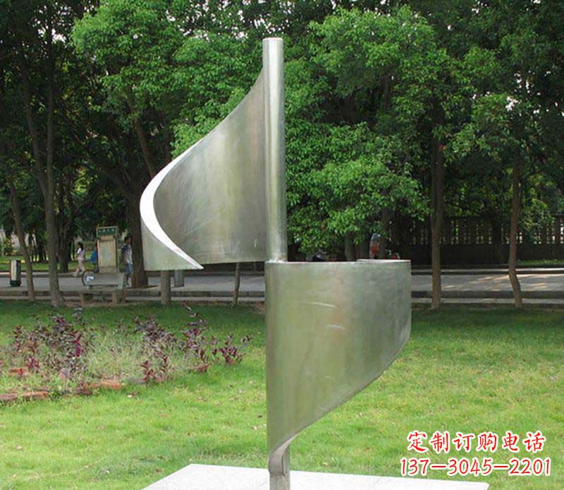 周口精美不锈钢风车雕塑