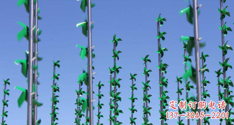 周口不锈钢风车广场景观雕塑