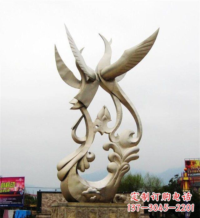 周口不锈钢凤凰雕塑供应